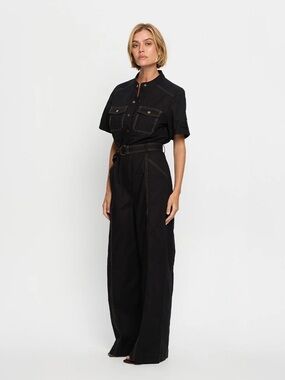 Kivori Ebony Black Jumpsuit